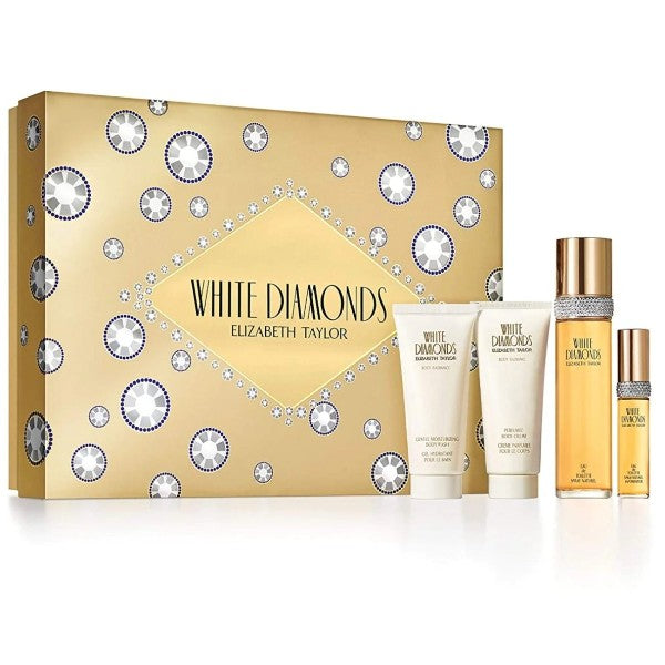 White Diamonds de Elizabeth Taylor 100ml (EDT) de Mujer (BL 100ml + SG 100ml + 10 ml (EDT)) (Set)