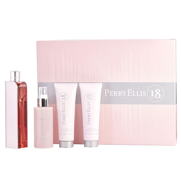 18 de Perry Ellis 100ml (EDP) de Mujer (BL 90ml + SG 90ml + 118 ml Body Mist) (Set)