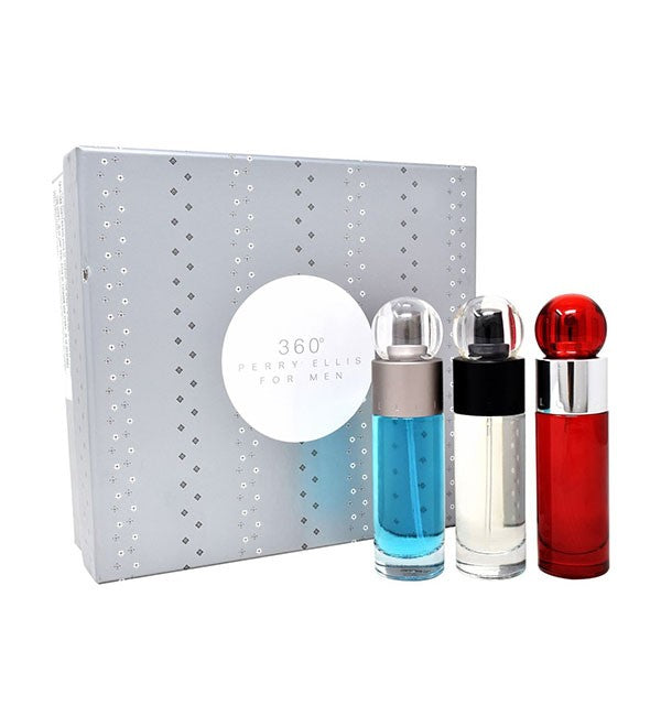 360 Men + 360 Reserve + 360 Red For Perry Ellis de Hombre Travel Collection (Set)