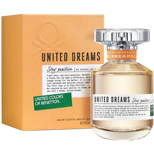 United Dreams Stay Positive de Benetton 80ml (EDT) de Mujer