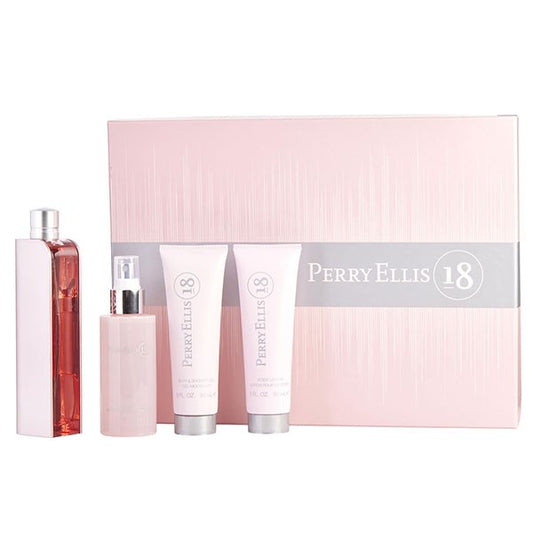 18 de Perry Ellis 100ml (EDP) de Mujer (BL 90ml + SG 90ml + 118 ml Body Mist) (Set)