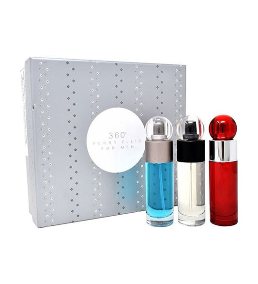 360 Men + 360 Reserve + 360 Red For Perry Ellis de Hombre Travel Collection (Set)
