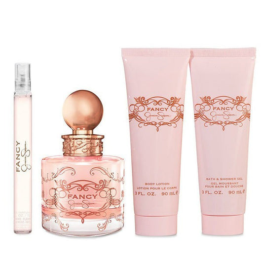 Fancy de Jessica Simpson 100ml (EDP) de Mujer (BL 90ml. + SG 90ml. + Travel Spray 10 ml. (Set)